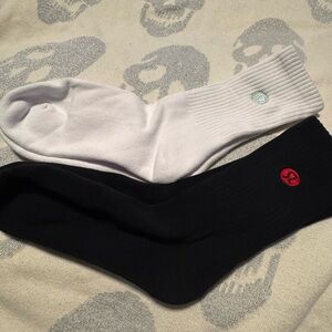 lululemon athletica Black and White Socks NWOT